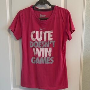 Nike Pink Dri-Fit Motivational Tee